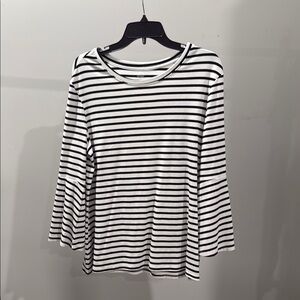 Old Navy | Striped Black and White Women's Top, XL